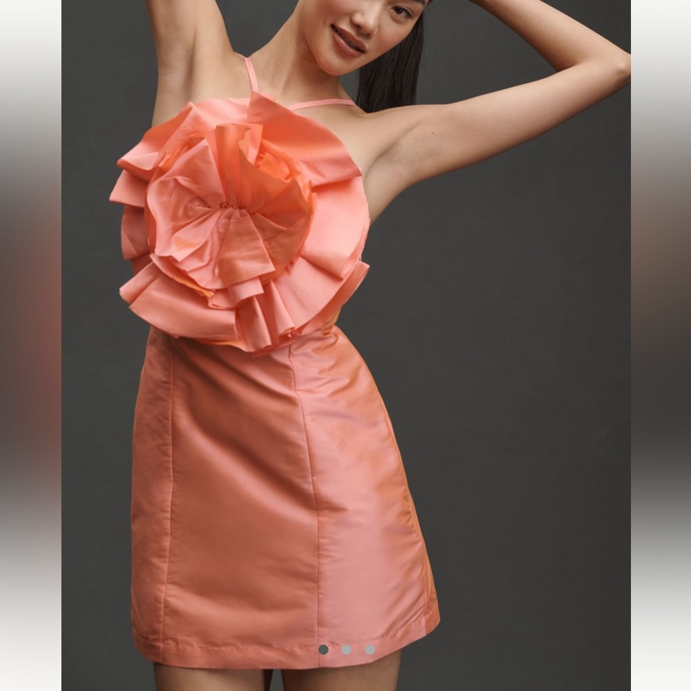 Anthropologie Atsu Oversized Rosette Mini Dress